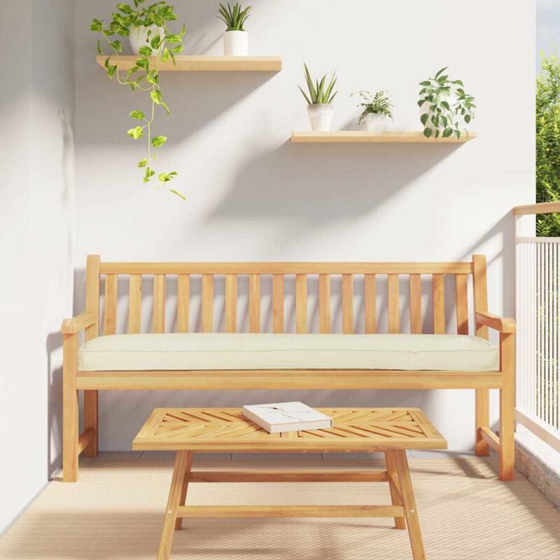 foto del prodotto cuscini per panca 2 pezzi crema 180x40x8 cm in tessuto oxford vidaxl