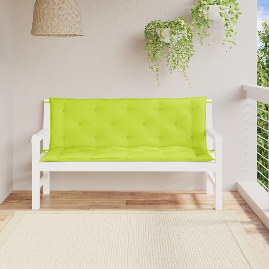 foto del prodotto cuscini per panca 2 pz verde intenso 150x50x7 cm tessuto oxfordcod mxl 116082