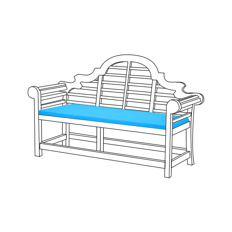 foto del prodotto cuscini per panca da giardino, cuscini per panca da giardino a 3 posti resistenti all acqua per panchine lutyen con rivestimento rimovibile facile da