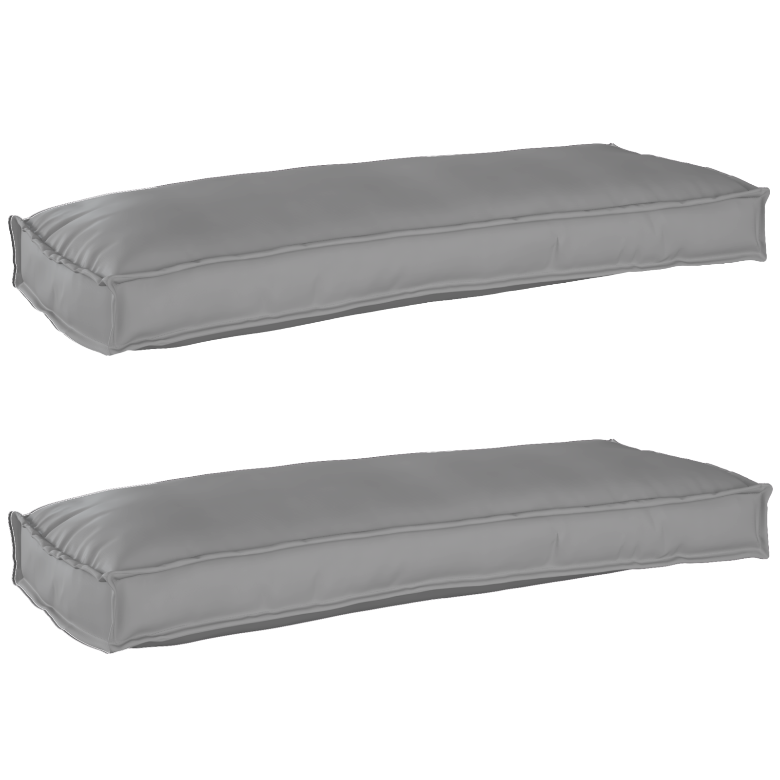 foto del prodotto cuscini per panchina 2 pcs grigio 100x40x8 cm tessuto oxford