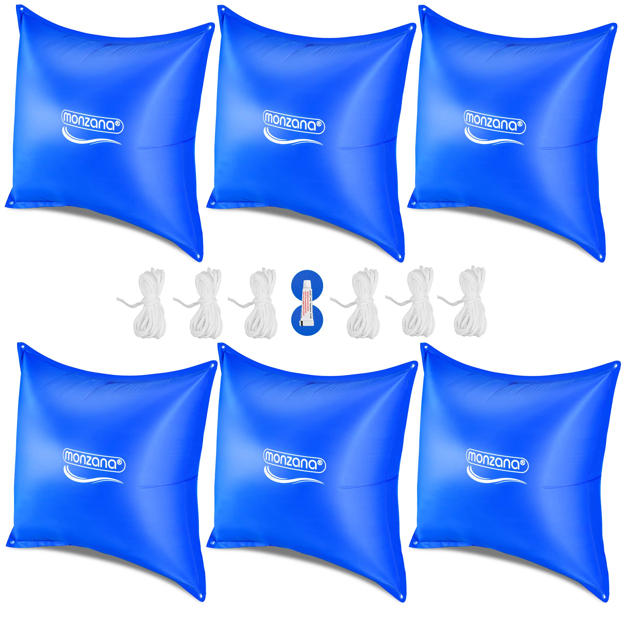 foto del prodotto cuscini per piscina set da 6 blu 120x120cm 20 c gonfiabili