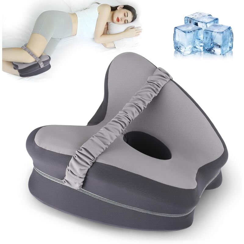foto del prodotto cuscini per rialzo gambe, cuscino ortopedico per gambe, cuscino per ginocchia per chi dorme di lato, cuscino di supporto per gambe per alleviare il