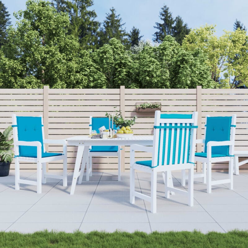 foto del prodotto cuscini per sedia 4 pz blu 100x50x3 cm in tessuto oxford
