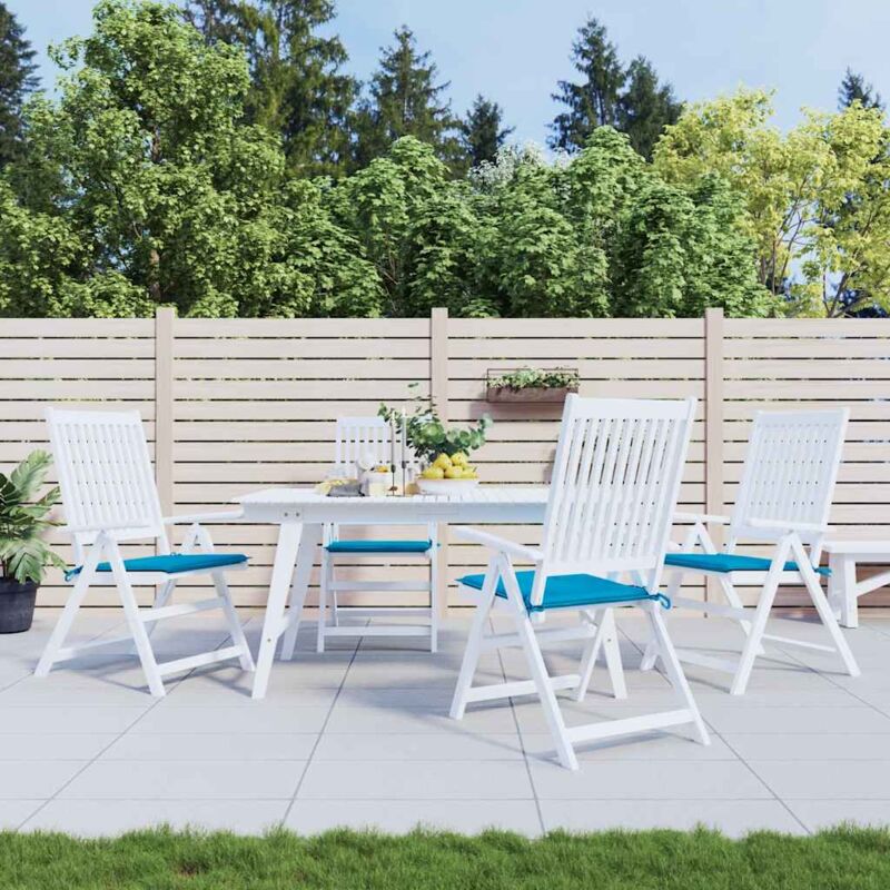 foto del prodotto cuscini per sedia 4 pz blu 40x40x3 cm in tessuto oxford vidaxl