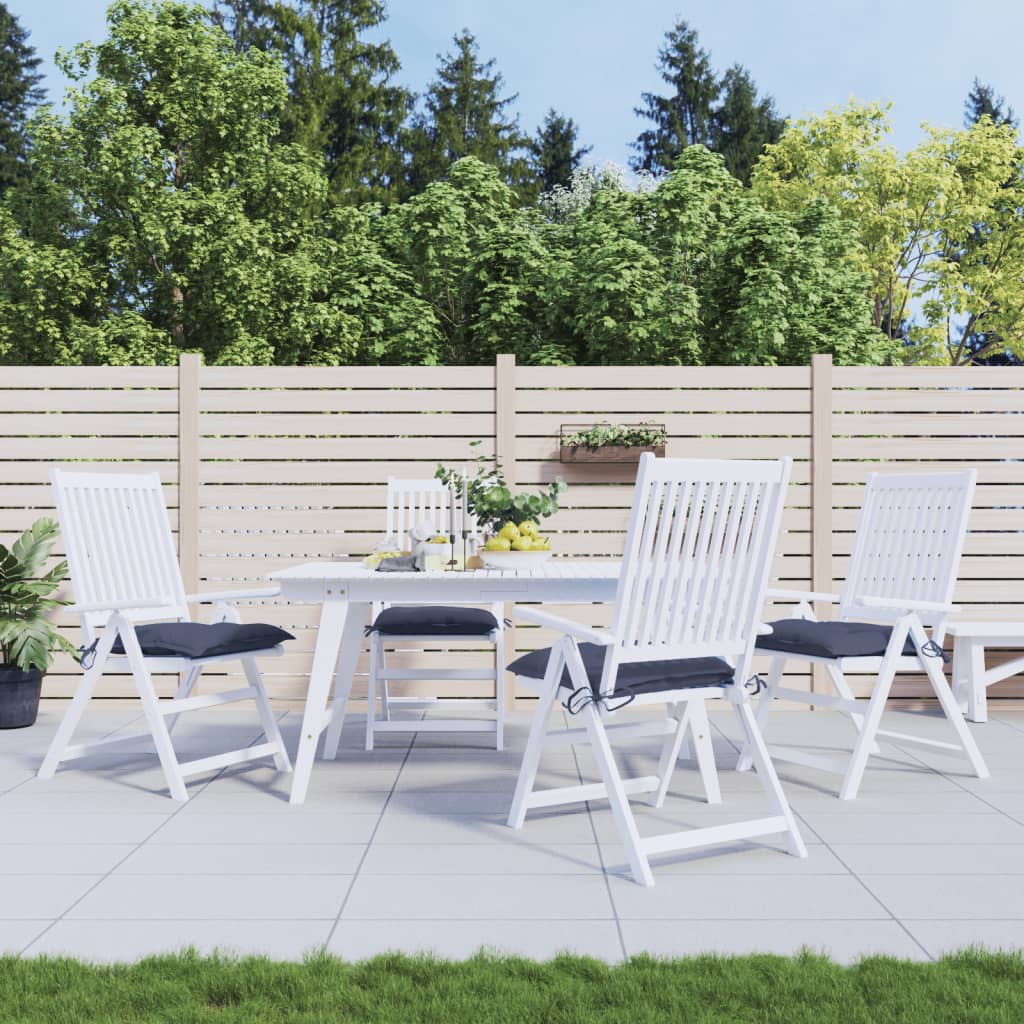 foto del prodotto cuscini per sedia 4 pz blu marino 50x50x7 cm in tessuto oxfordcod mxl 91629