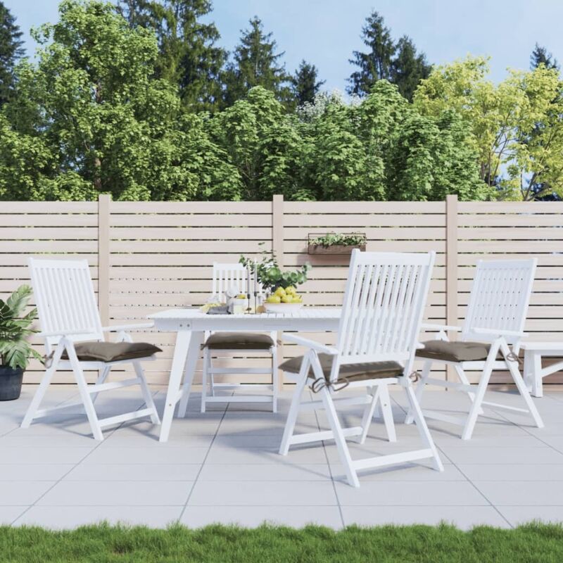 foto del prodotto cuscini per sedia 4 pz tortora 40x40x7 cm in tessuto oxford