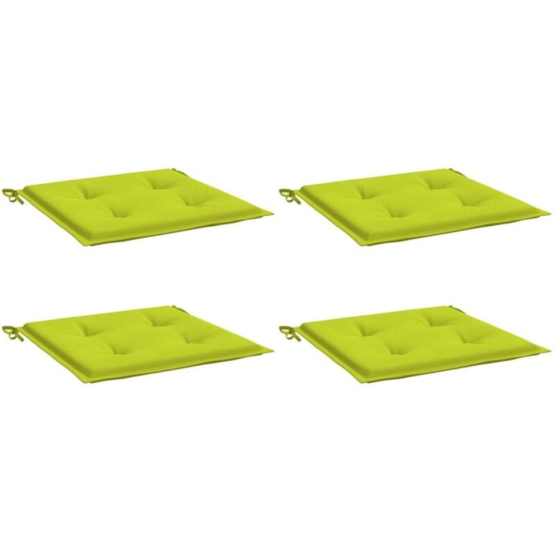 foto del prodotto cuscini per sedia 4 pz verde intenso 40x40x4 cm tessuto oxford vidaxl