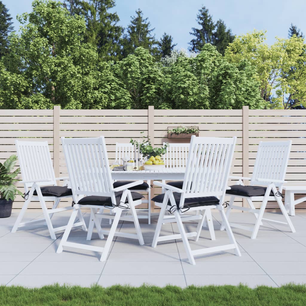 foto del prodotto cuscini per sedia 6 pz antracite 40x40x7 cm in tessuto oxfordcod mxl 92110