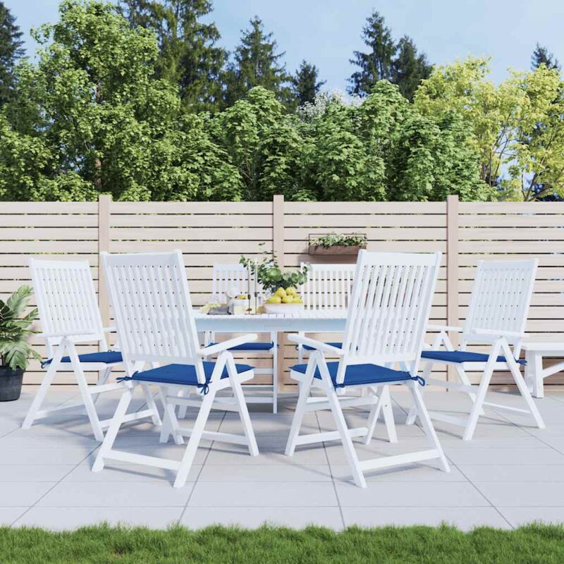 foto del prodotto cuscini per sedia 6 pz blu reale 40x40x4 cm in tessuto oxford vidaxl