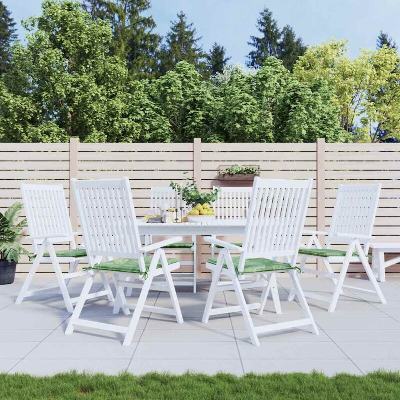 foto del prodotto cuscini per sedia 6 pz motivo a foglie 40x40x4 cm tessuto vidaxl