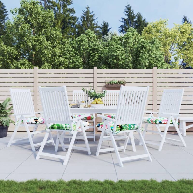 foto del prodotto cuscini per sedia 6 pz multicolori 50x50x7 cm in tessuto oxford vidaxl