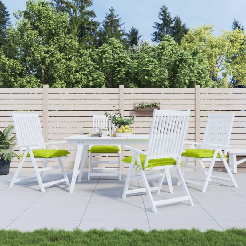 foto del prodotto cuscini per sedia 6 pz verde intenso 40x40x7 cm tessuto oxford vidaxl