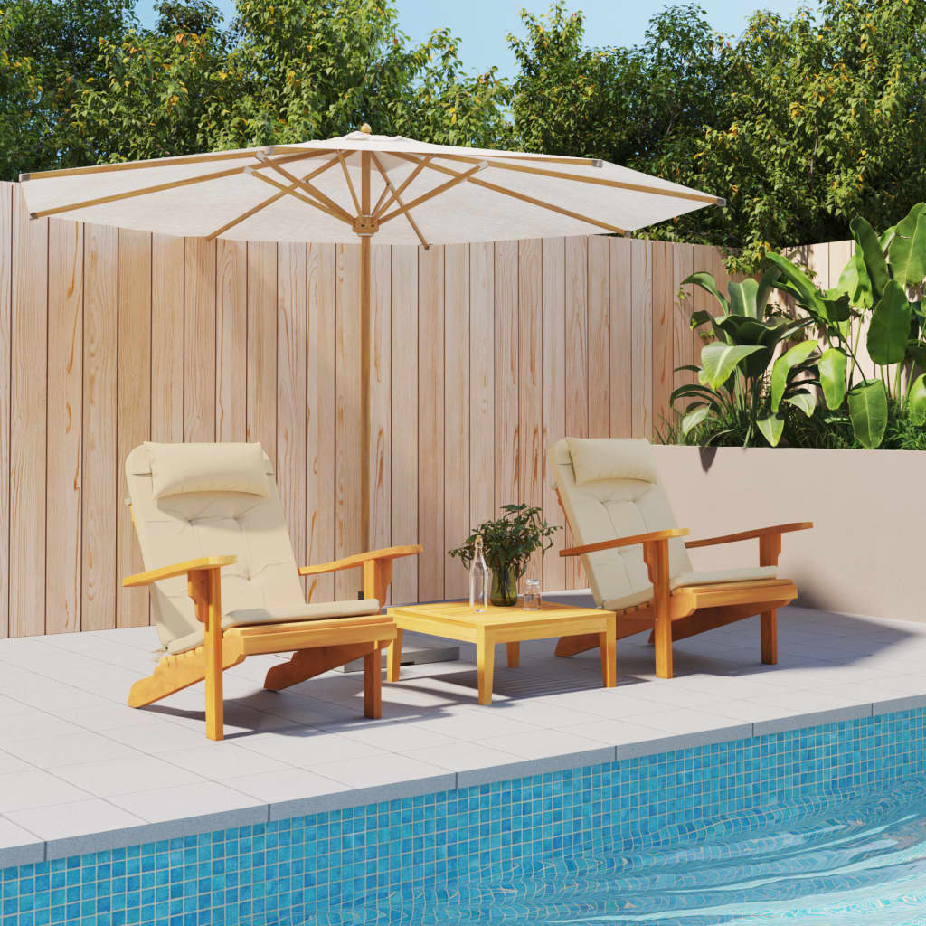foto del prodotto cuscini per sedia adirondack 2 pz beige in tessuto oxfordcod mxl 70308