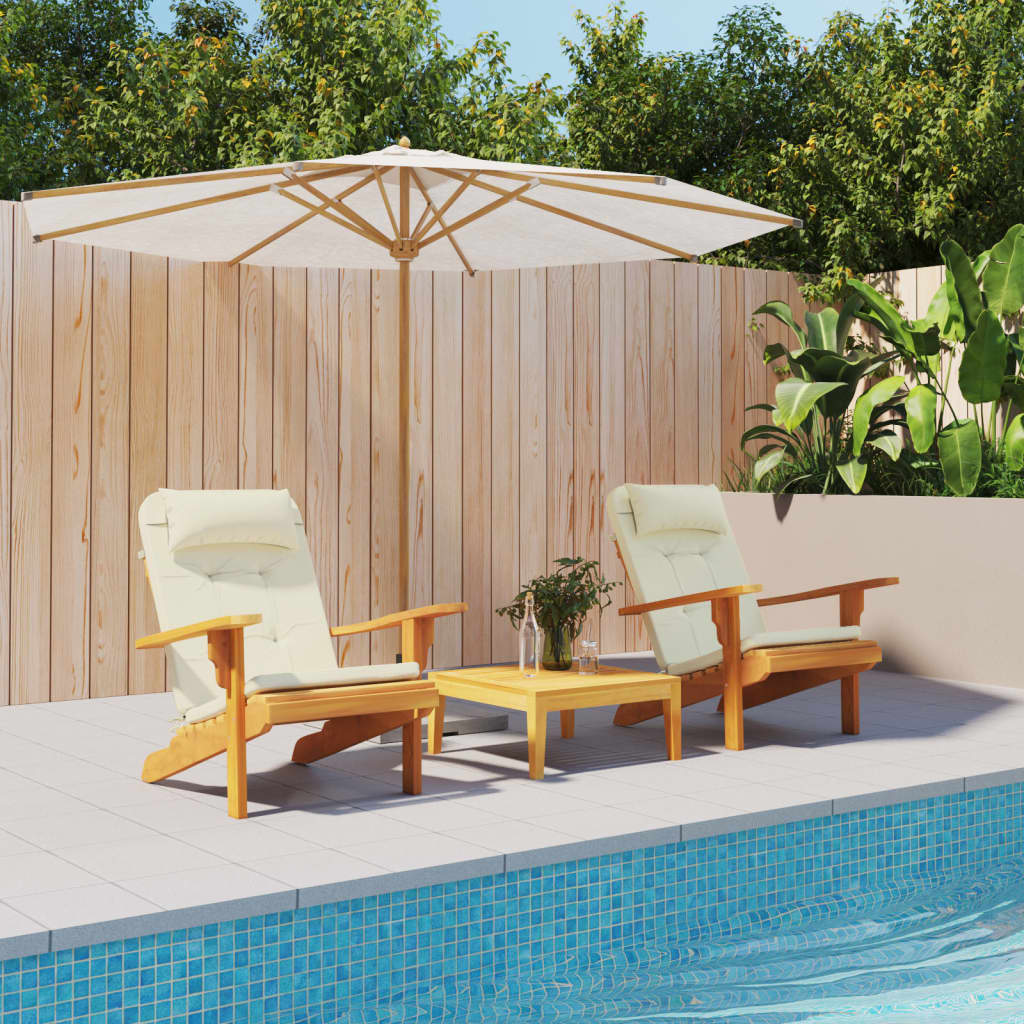 foto del prodotto cuscini per sedia adirondack 2 pz crema in tessuto oxfordcod mxl 94318