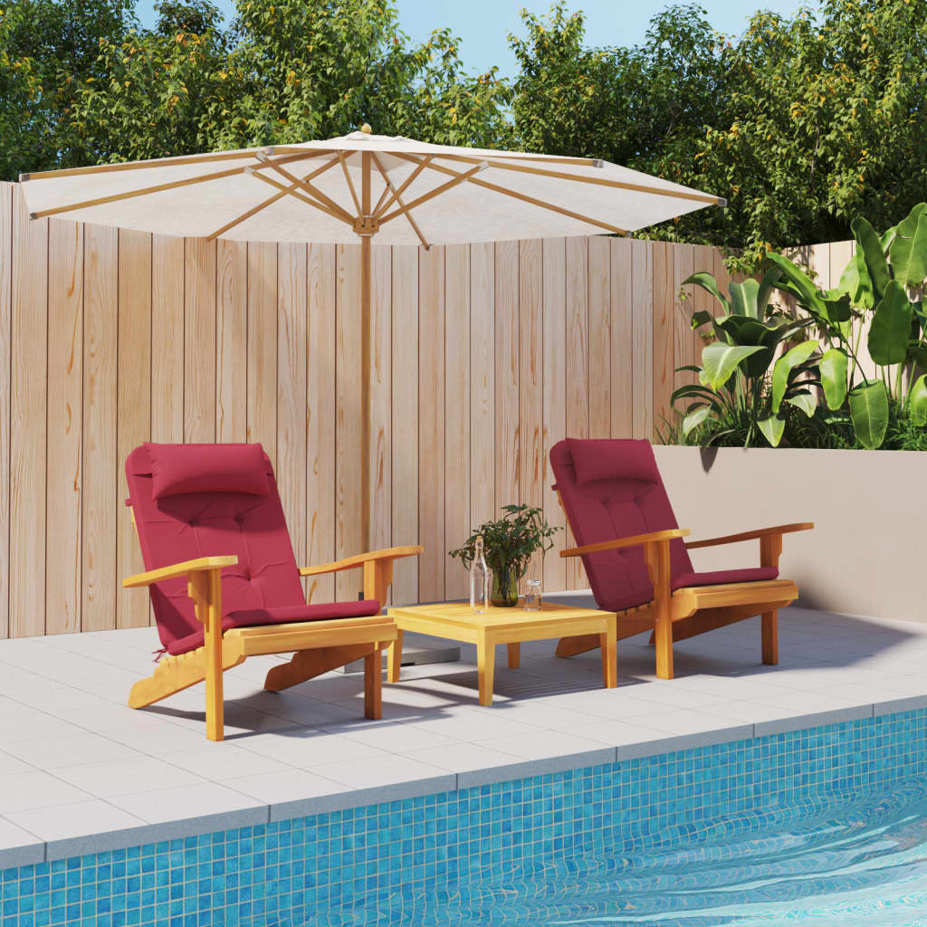foto del prodotto cuscini per sedia adirondack 2 pz rosso vino in tessuto oxfordcod mxl 94354
