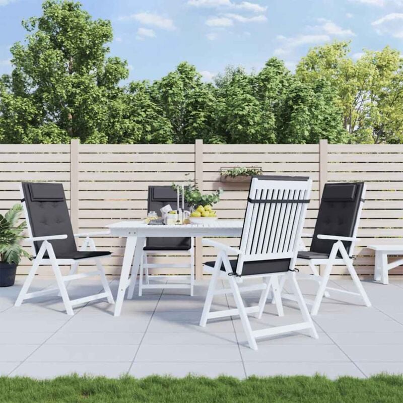 foto del prodotto cuscini per sedia schienale alto 4 pz antracite tessuto oxford vidaxl