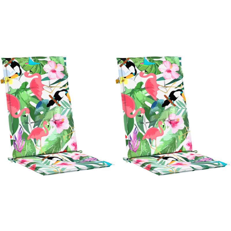 foto del prodotto cuscini per sedie 2 pz multicolori 120x50x3 cm in tessuto vidaxl