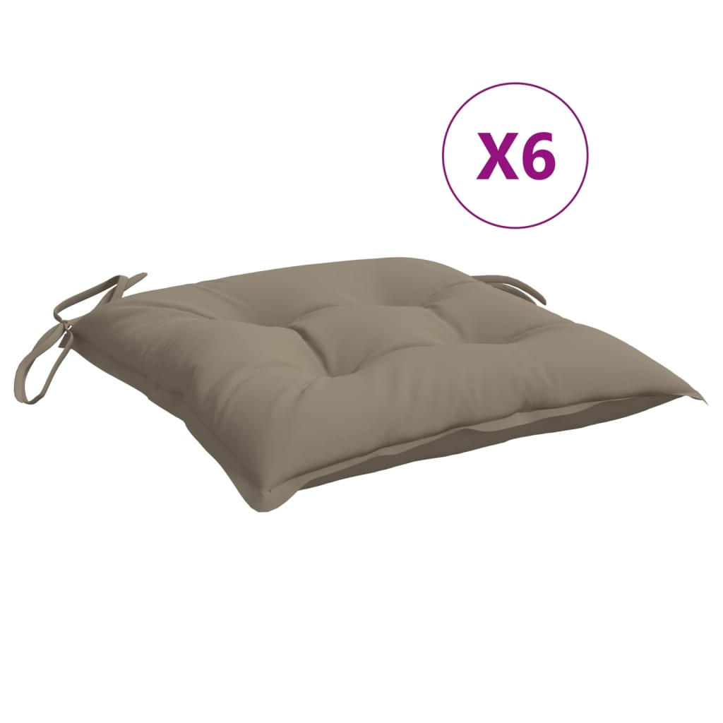 foto del prodotto cuscini per sedie 6 pz talpa 40x40x7 cm in tessuto cod mxl 68128