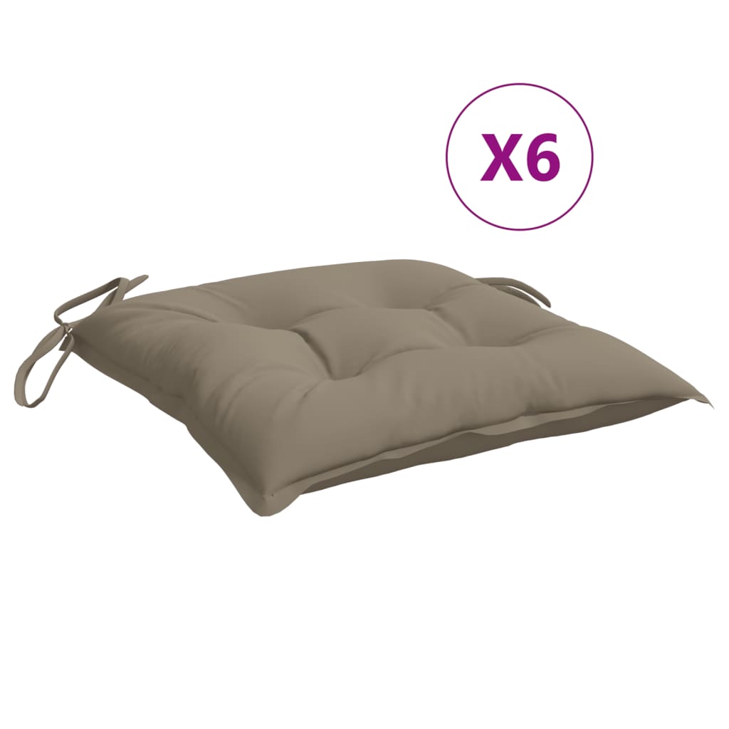 foto del prodotto cuscini per sedie 6 pz talpa 50x50x7 cm in tessuto cod mxl 68473