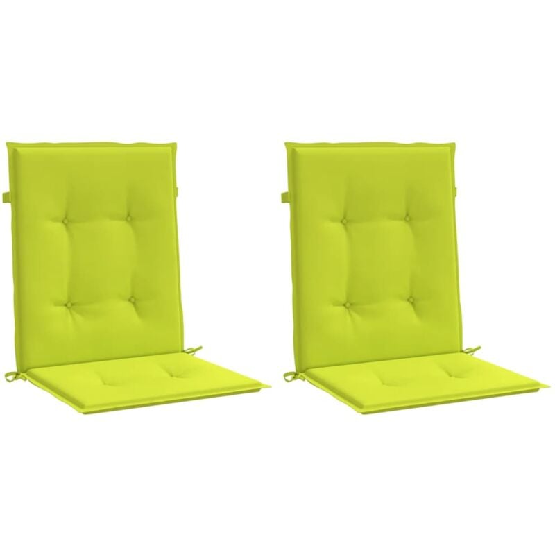 foto del prodotto cuscini per sedie da giardino 2 pz verde brillante 100x50x3 cm cod mxl 64088