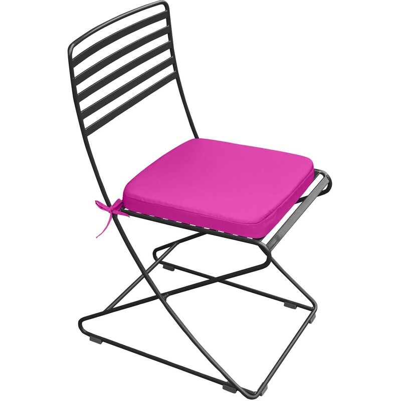 foto del prodotto cuscini per sedie da giardino con lacci, cuscini per sedie da giardino resistenti all acqua con rivestimento rimovibile facile da pulire, rosa