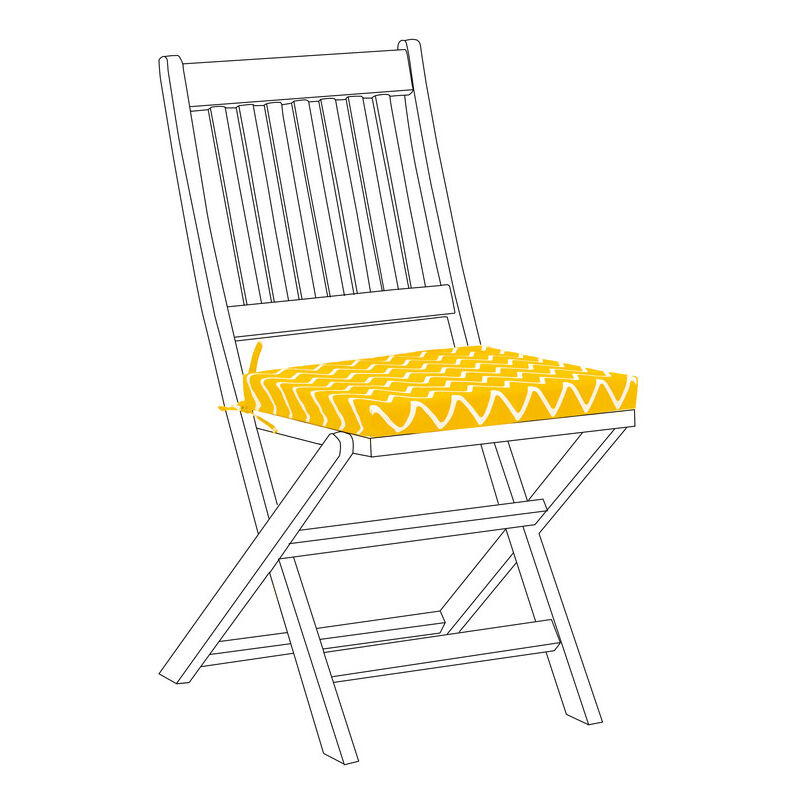 foto del prodotto cuscini per sedie da giardino, cuscino per seduta stampato con lacci di sicurezza, cuscini per mobili da giardino, cuscini per seduta resistenti