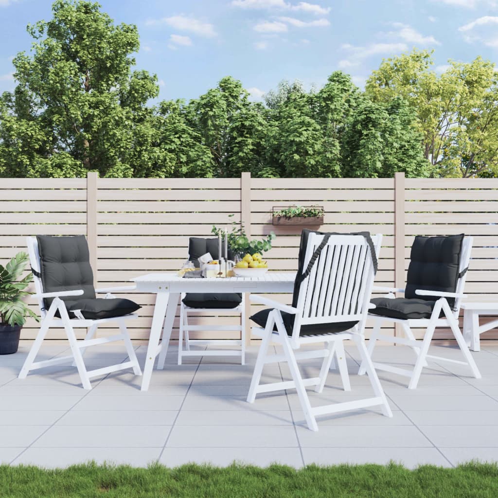 foto del prodotto cuscini per sedie schienali bassi 4 pz antracite tessuto oxfordcod mxl 90922