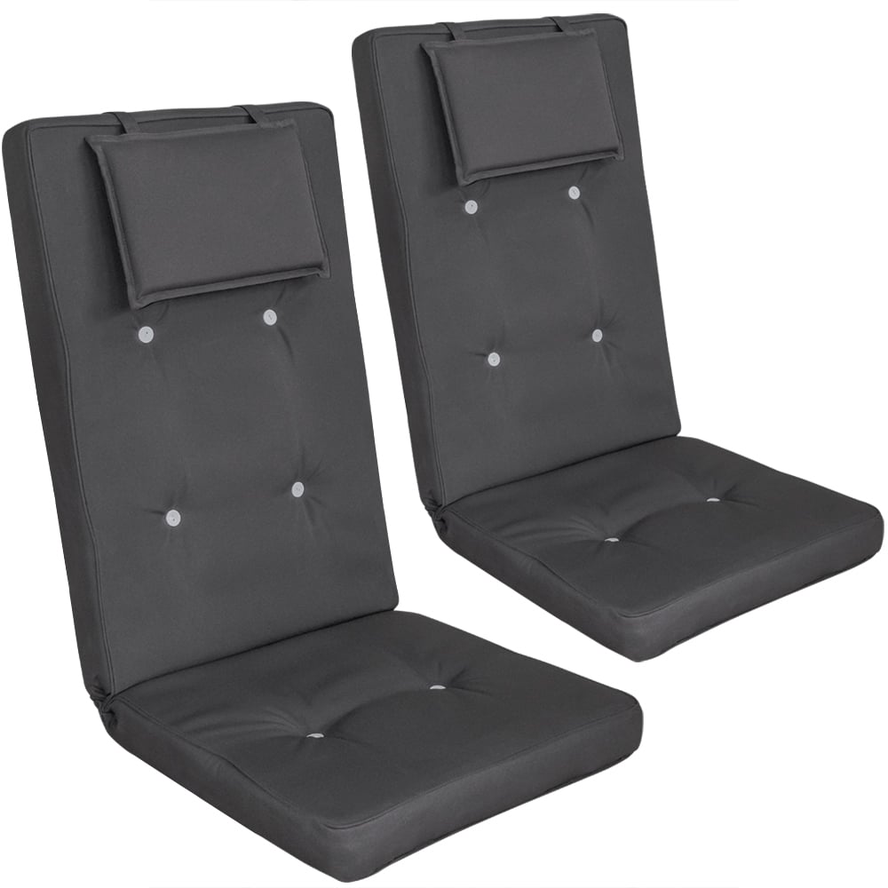 foto del prodotto cuscini per sedie vanamo set 2 pz antracite 118x45x7cm