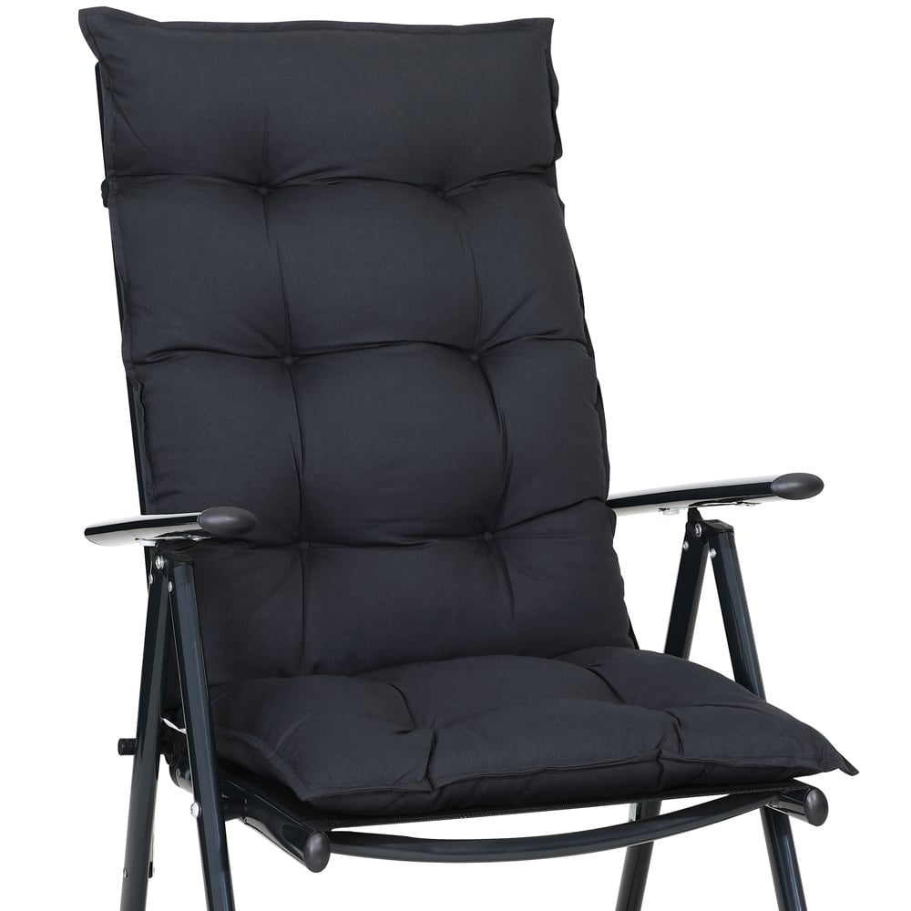 foto del prodotto cuscini per seduta cozy vanamo 6 pz antracite 122x48x8cm