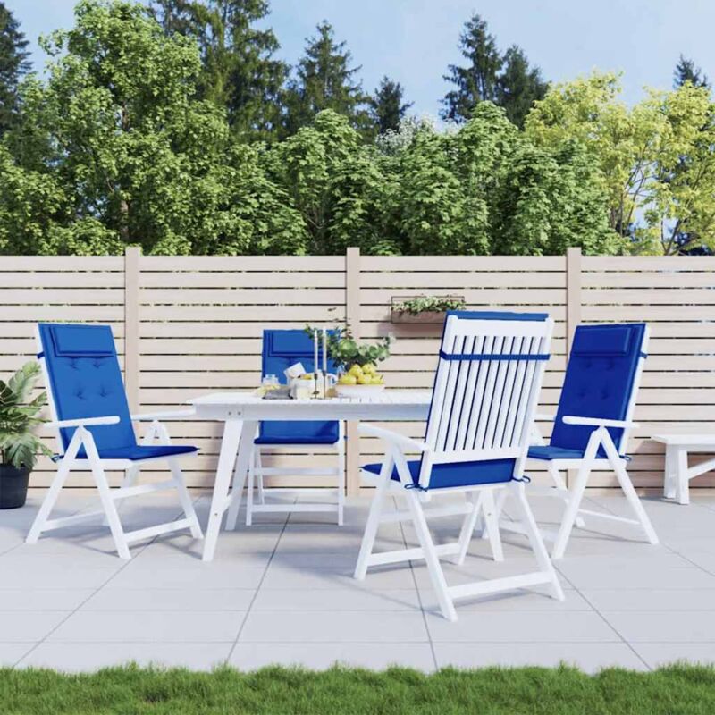 foto del prodotto cuscini sedia con schienale alto 6 pz blu reale tessuto oxford vidaxl