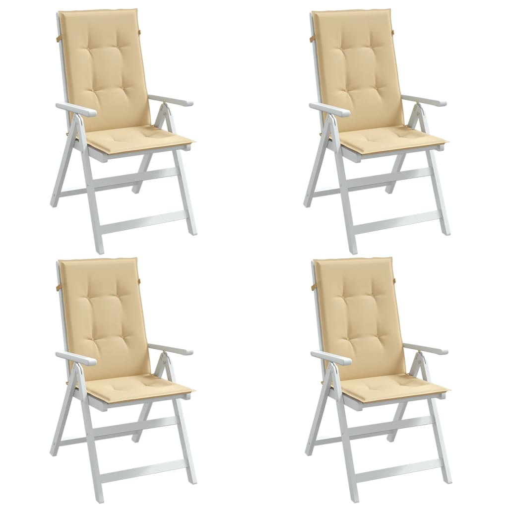 foto del prodotto cuscini sedia schiena alta 4 beige m lange 120x50x4 tessuto