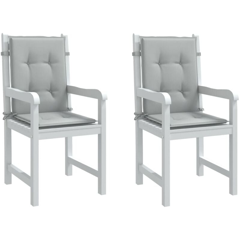 foto del prodotto cuscini sedia schiena bassa 4 pz grigio m lange 100x50x4 cm vidaxl