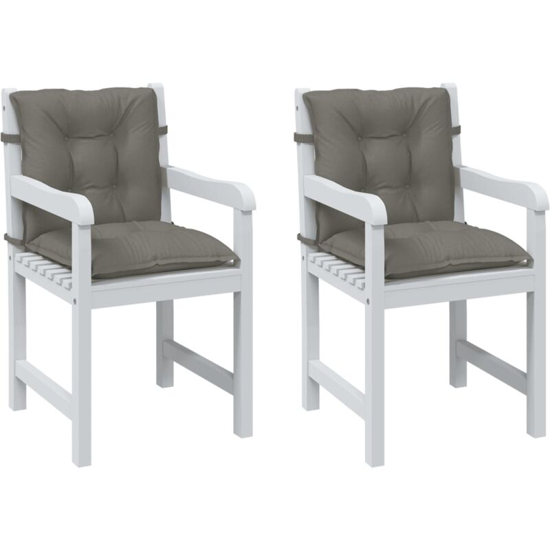 foto del prodotto cuscini sedia schiena bassa 4 pz grigio m lange 100x50x7 cm vidaxl