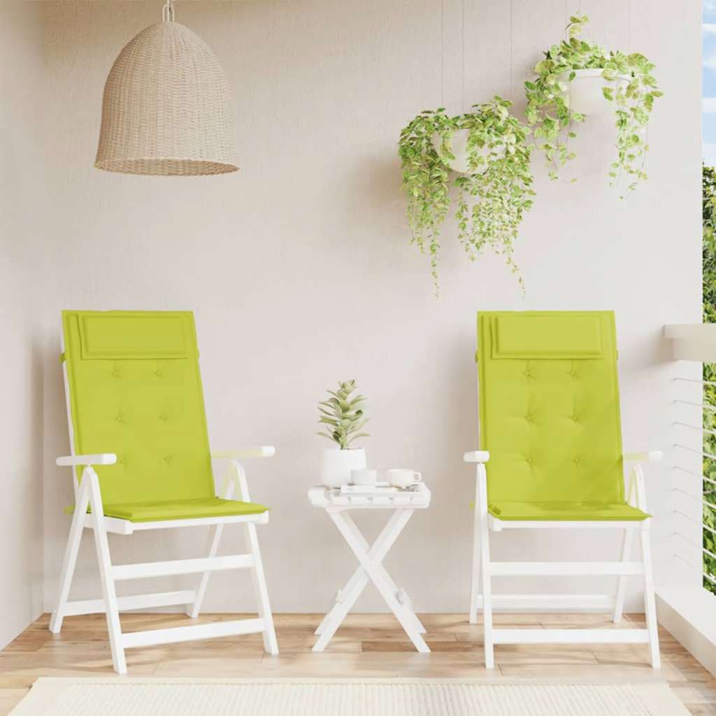 foto del prodotto cuscini sedia schienale alto 2 pz verde chiaro tessuto oxfordcod mxl 118374