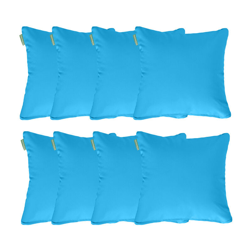 foto del prodotto cuscini sparsi per mobili da giardino, cuscini quadrati resistenti all'acqua, cuscini per schienale per sedia in rattan 45x45 cm, cuscino yoga per