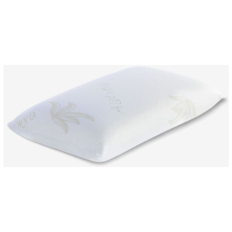 foto del prodotto cuscino 70x40 cm - alto 13 cm, in memory foam, tessuto aloevera.
