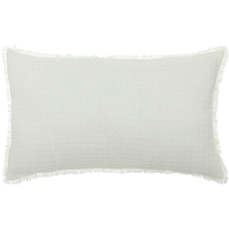 foto del prodotto cuscino a nido d ape widdy 30x50cm bianco avorio atmosphera cr ateur d int rieur