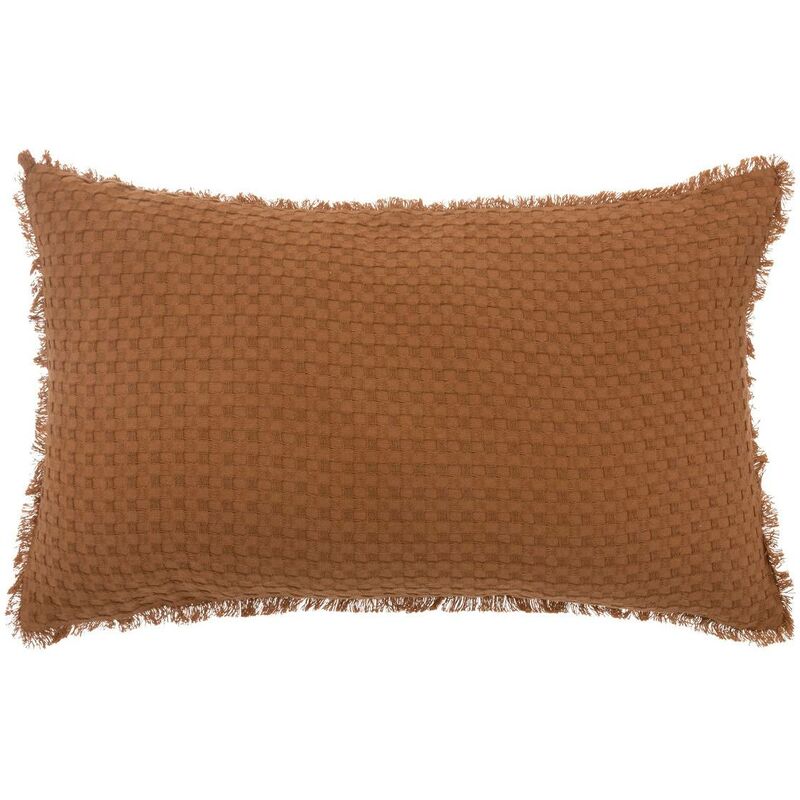 foto del prodotto cuscino a nido d ape widdy 30x50cm rosa terracotta atmosphera cr ateur d int rieur