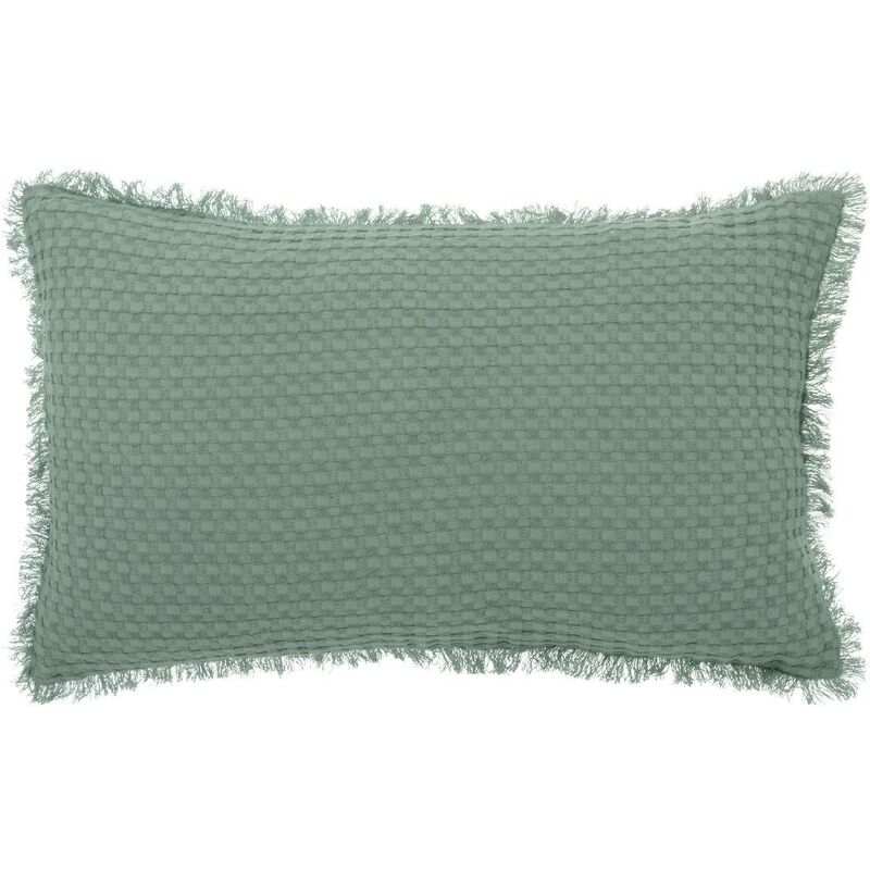 foto del prodotto cuscino a nido d ape widdy 30x50cm verde celeste atmosphera cr ateur d int rieur