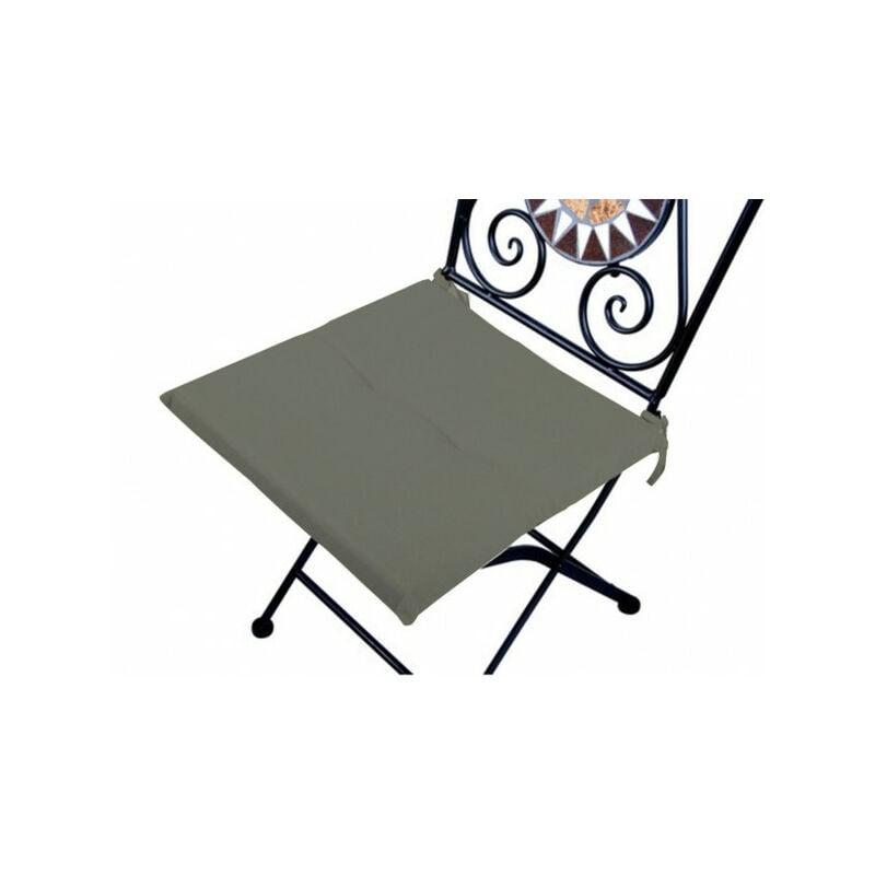 foto del prodotto cuscino antimacchia per sedia grigio verdelook