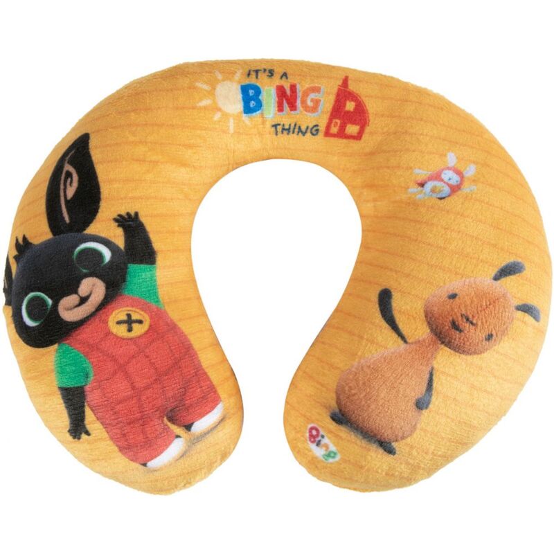foto del prodotto cuscino baby per collo da viaggio cervicale in tessuto coniglietto bing bambini