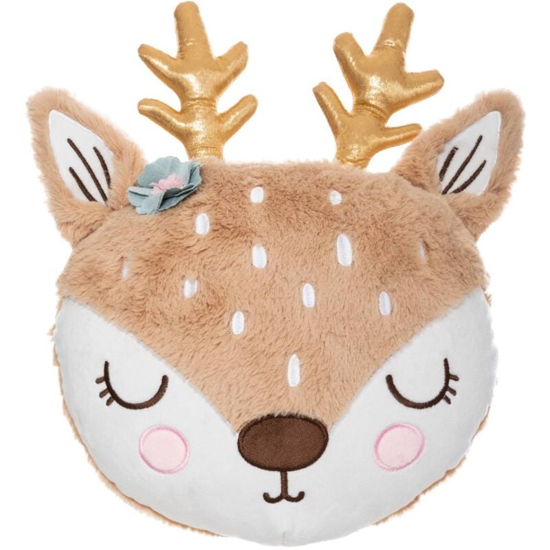 foto del prodotto cuscino bambino cervo marrone 31x38cm atmosphera cr ateur d int rieur