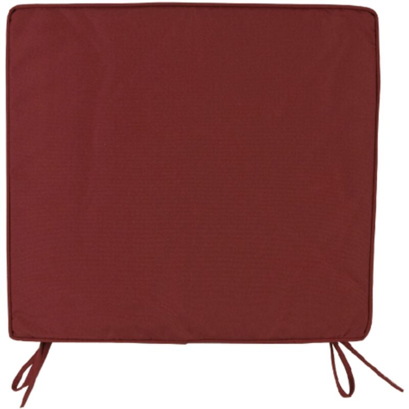 foto del prodotto cuscino box per sedie poltrone bordeaux cm 38x41x5 con lacci da giardino esterno