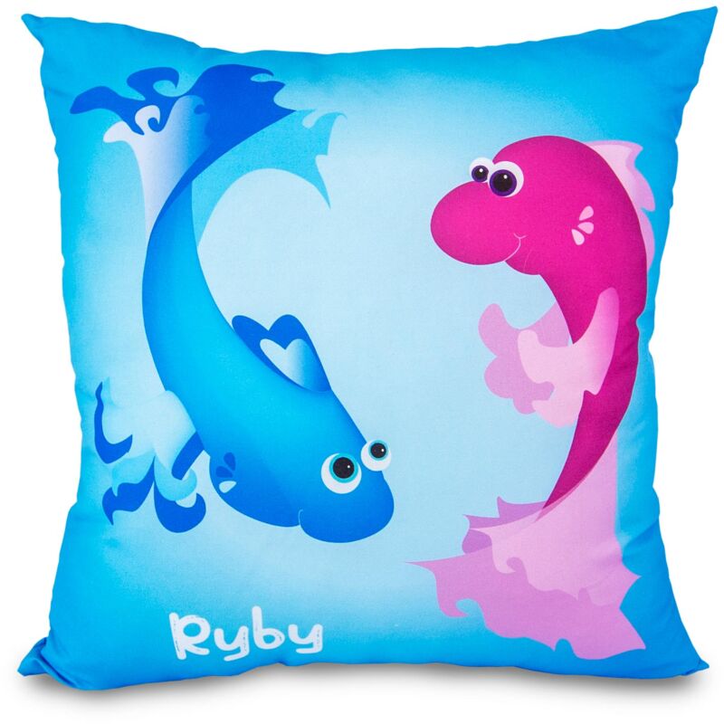 foto del prodotto cuscino coccolone zodiaco 40x40 pesci promozione 