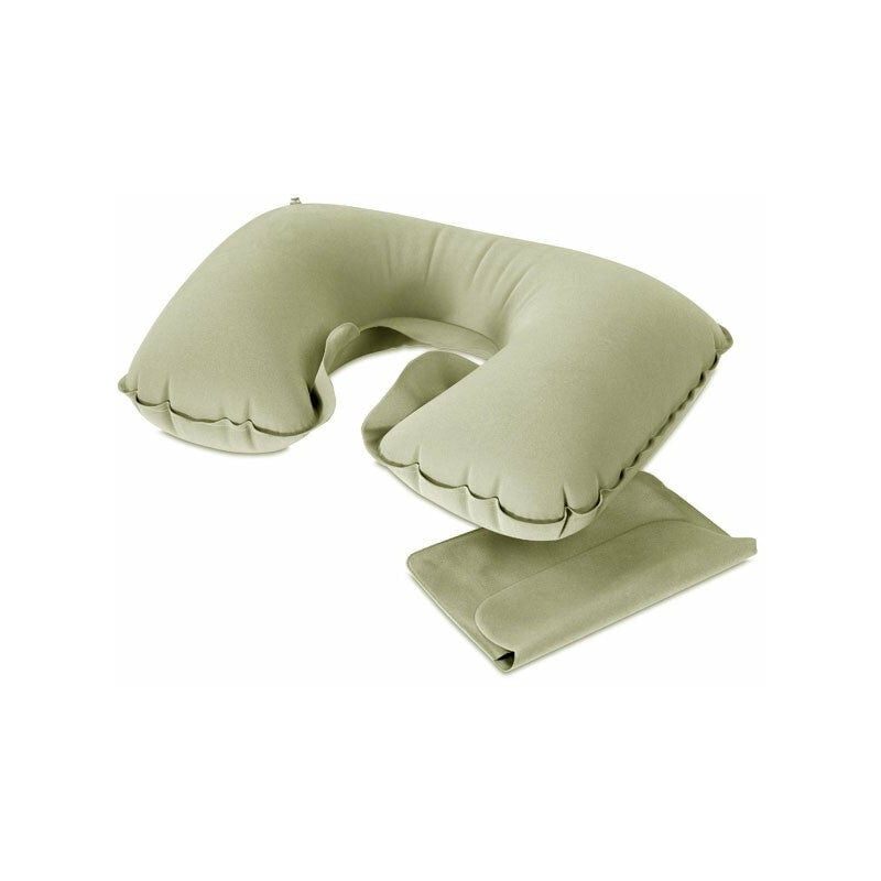 foto del prodotto cuscino collo gonfiabile ergonomico per viaggi grigio