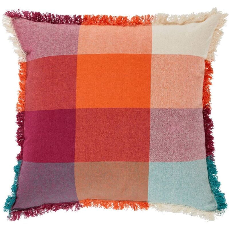 foto del prodotto cuscino con frange madras yucatan 45x45cm atmosphera cr ateur d int rieur