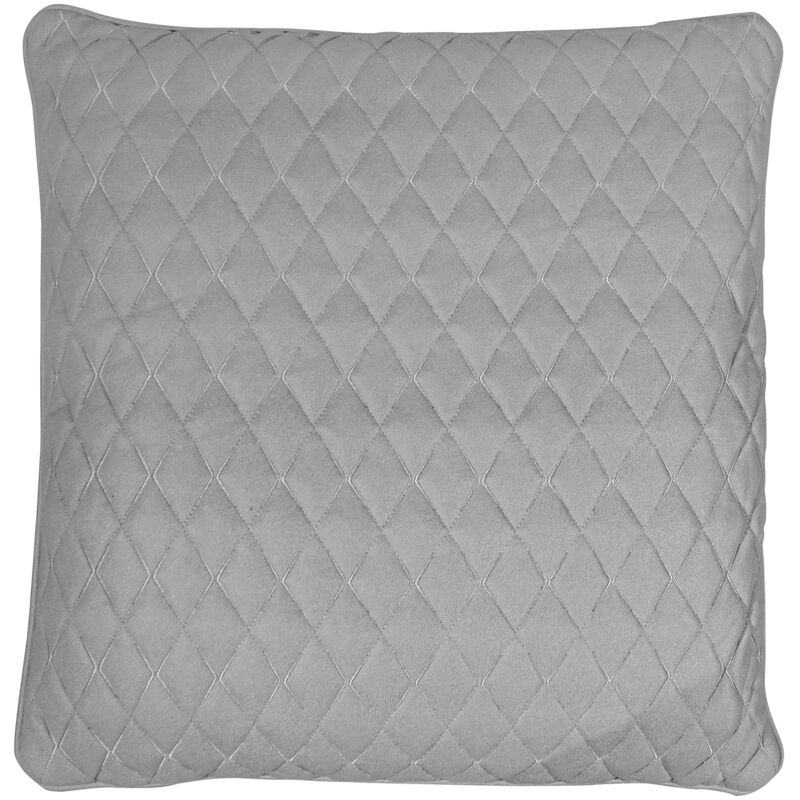 foto del prodotto cuscino con imbottitura quadri kuat h vik 60x60 cm grigio