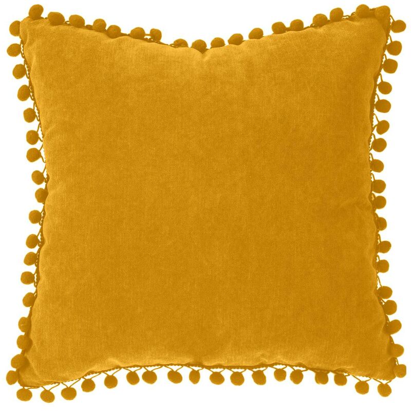 foto del prodotto cuscino con nappe giallo senape 40x40cm atmosphera cr ateur d int rieur