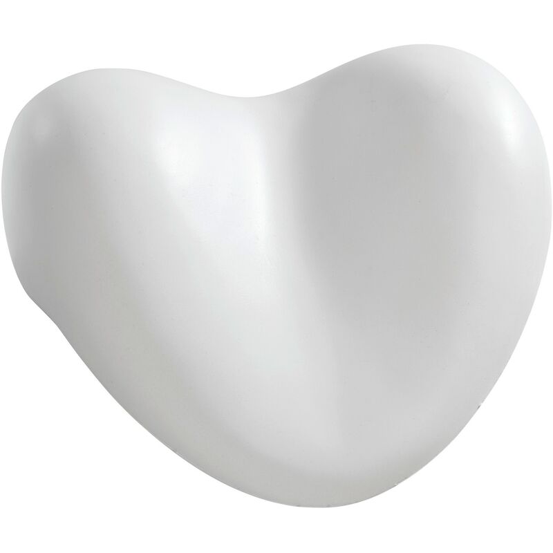 foto del prodotto cuscino da bagno tropic a forma di cuore, si adatta alla forma del collo per un comfort ottimale, in poliuretano, 25x11x20,5 cm, bianco wenko