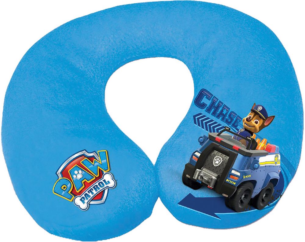 foto del prodotto cuscino da collo per viaggio paw patrol azzurro